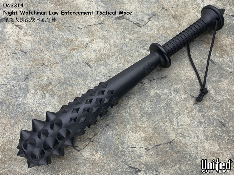 United Cutlery 联合刀具 UC3314 Night Watchman Law Enforcement Tactical Mace守夜人执法战术狼牙棒（现货）